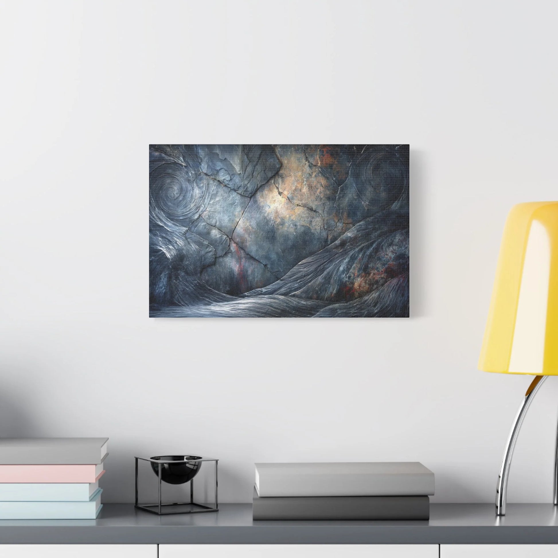 Tableau Anthracite gris dans un loft industriel