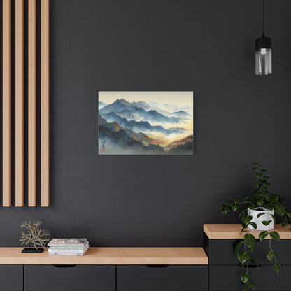 Tableau Montagnes sur toile de coton 470 g/m²
