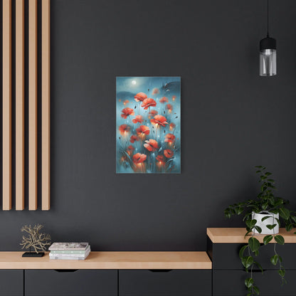 Tableau Coquelicots de Nuit - Clair de Lune - vue intérieur architecte
