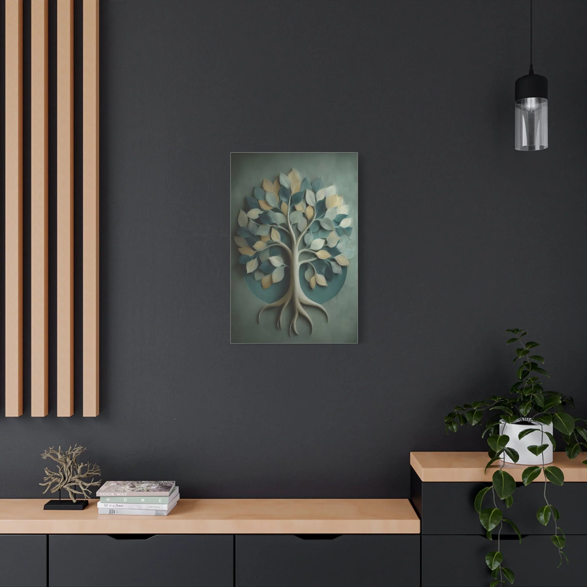 Tableau Arbre de vie sur toile de coton 470 g/m²