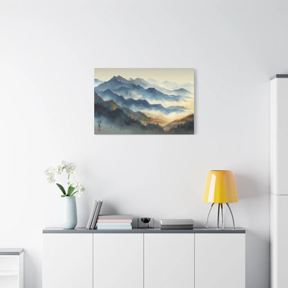 Tableau Tableau brume zen ambiance japandi
