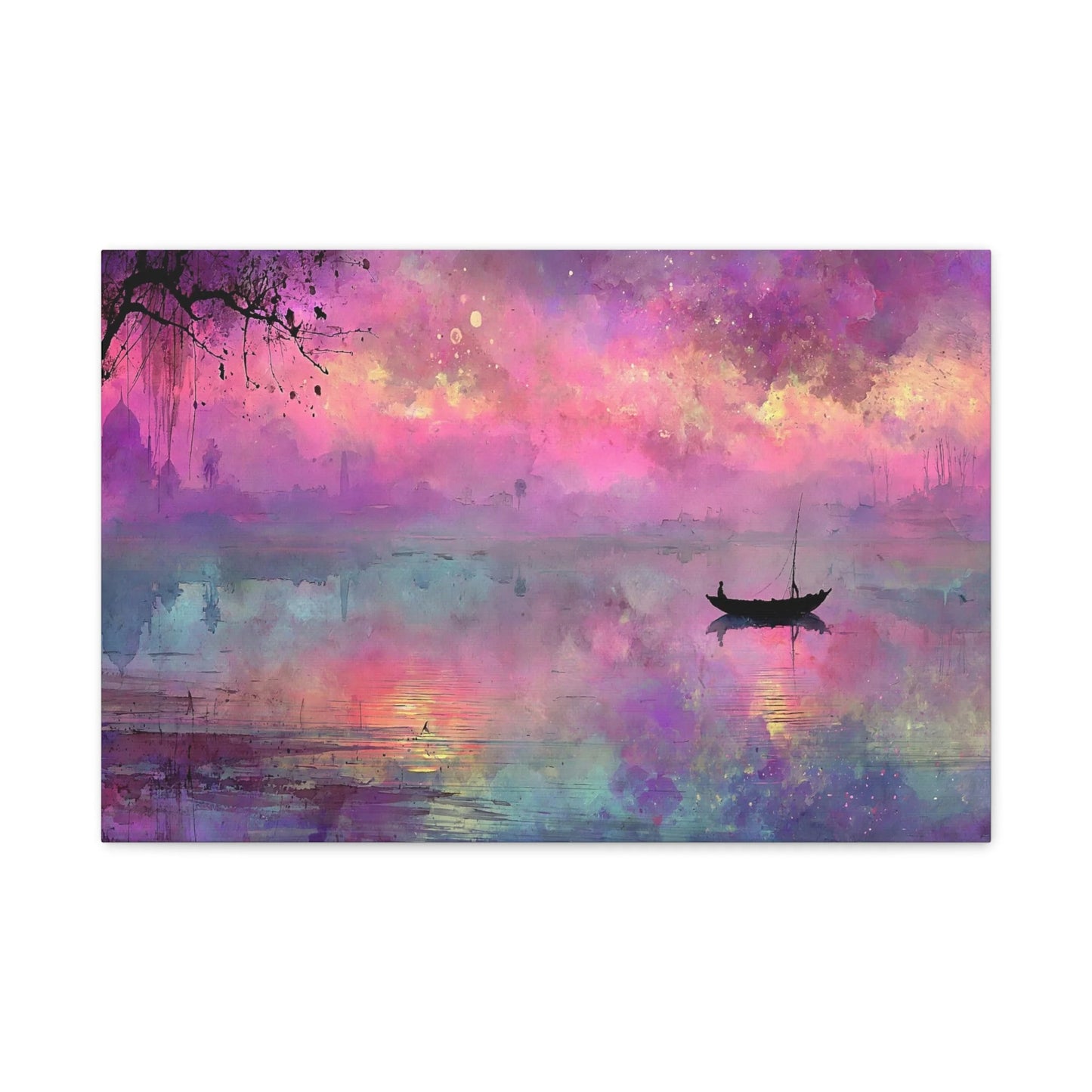 Tableau Crépuscule violet — vue de face