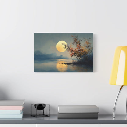 Tableau Pleine lune dorée dans un hall d'hôtel