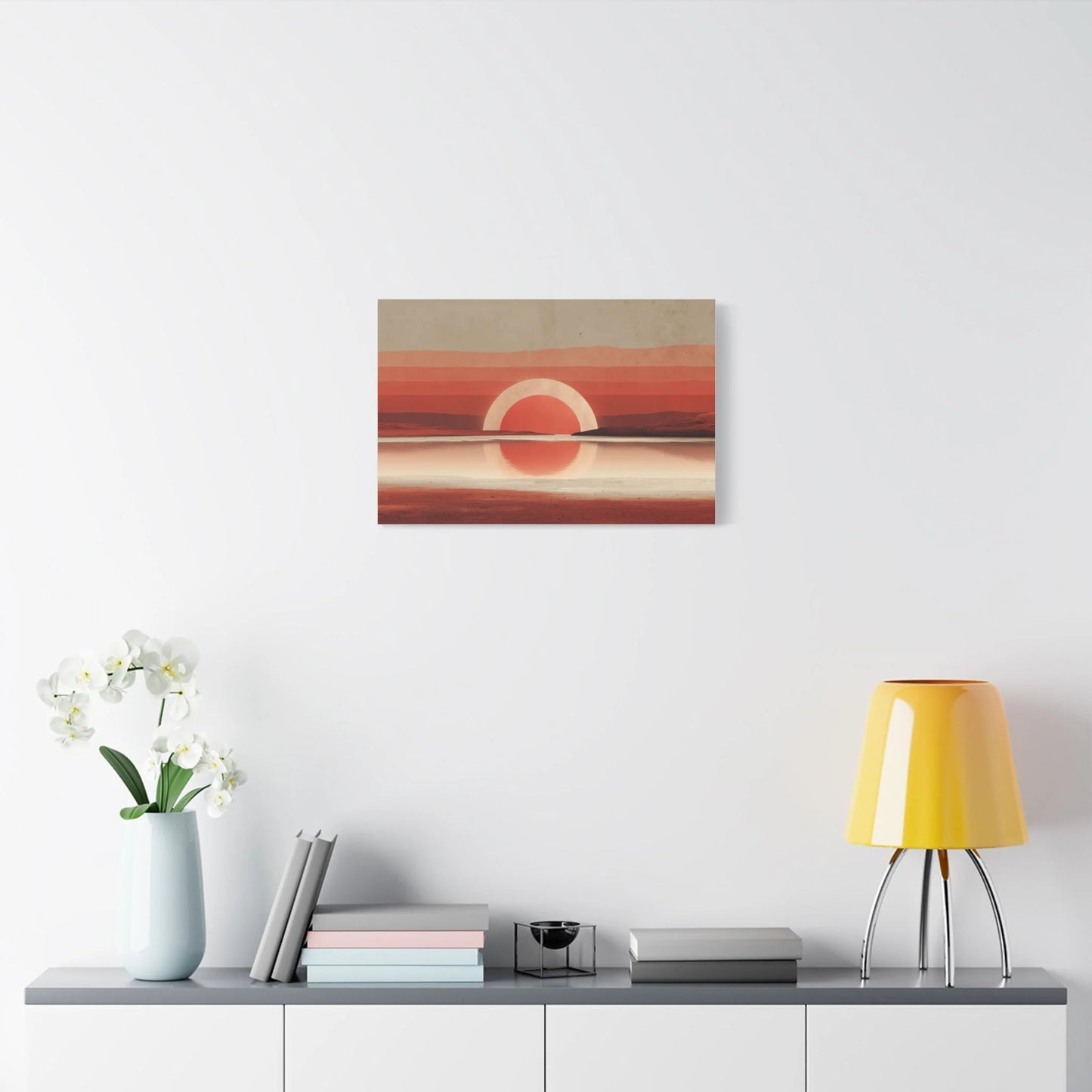Tableau décoration murale voûte dans un salon contemporain