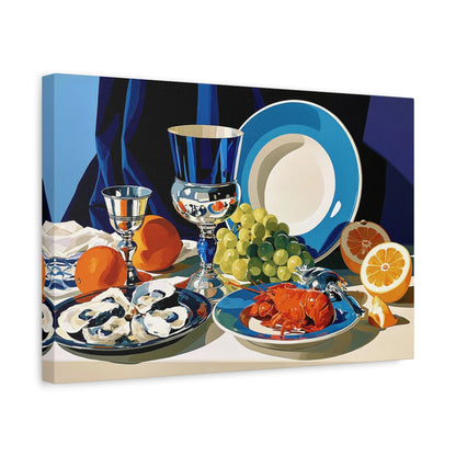 Tableau Nature Morte Flamande - Abondance du Nord - ambiance chambre adolescent