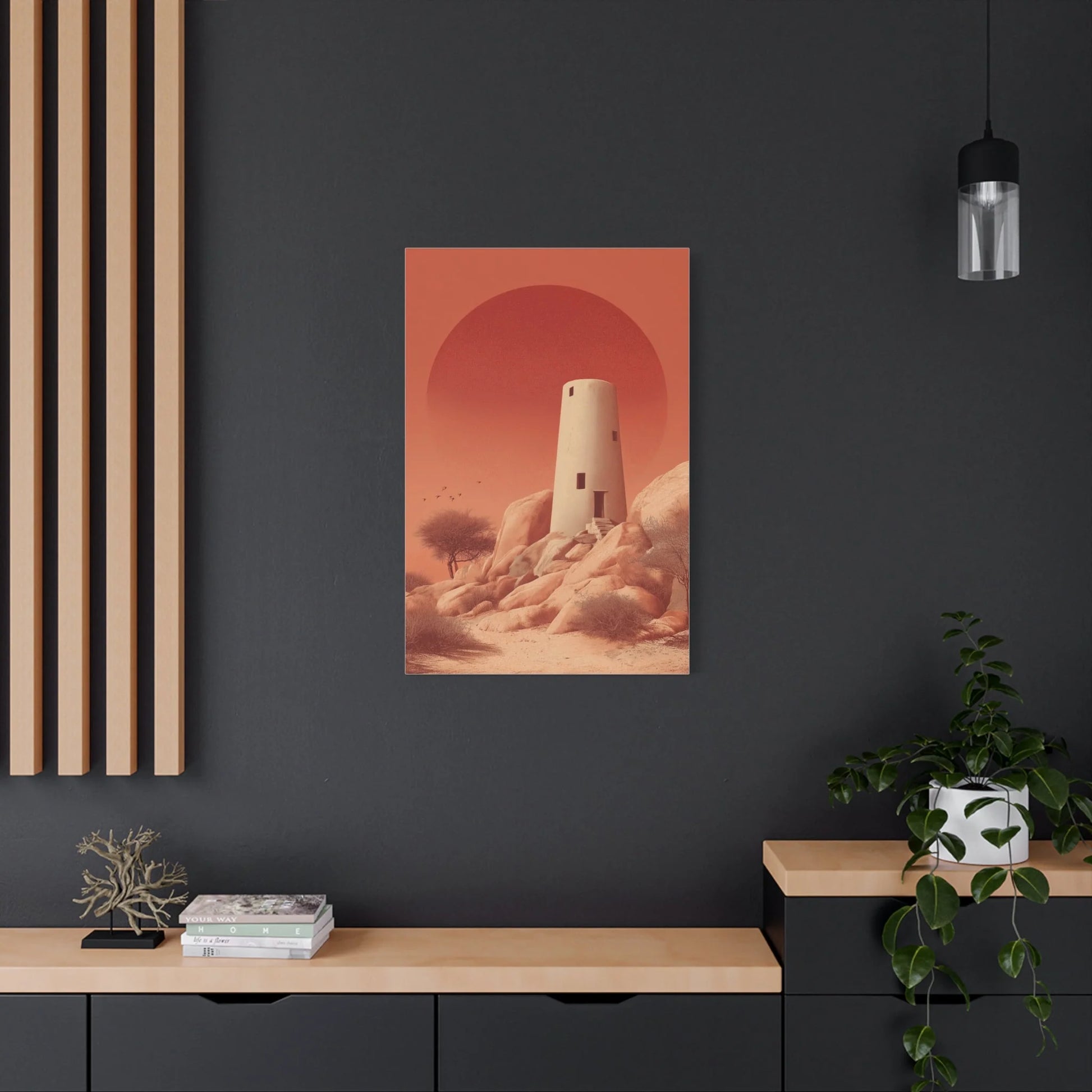 Tableau tableau tour XXL — point focal d'une cage d'escalier