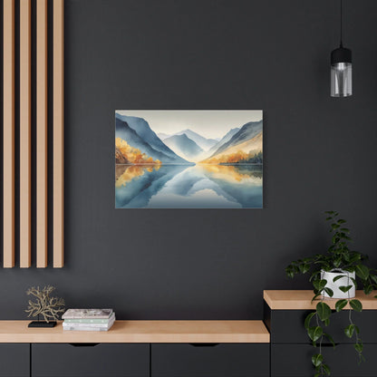 Tableau Miroir d'automne atmosphère méditative