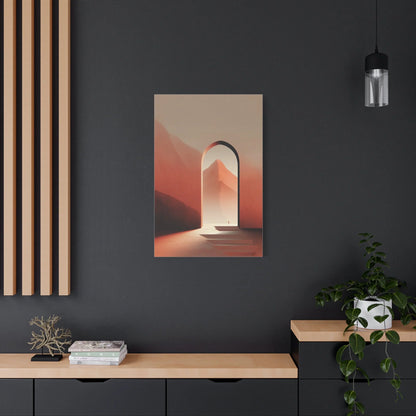 Tableau arche XXL — point focal d une cage d escalier