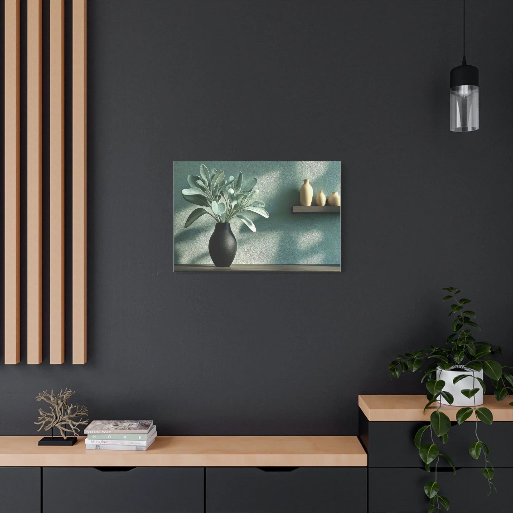 Tableau Sauge sur toile de coton 470 g/m²