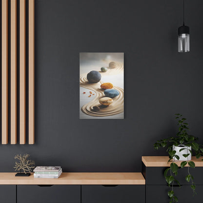Tableau Jardin sec sur toile de coton 470 g/m²