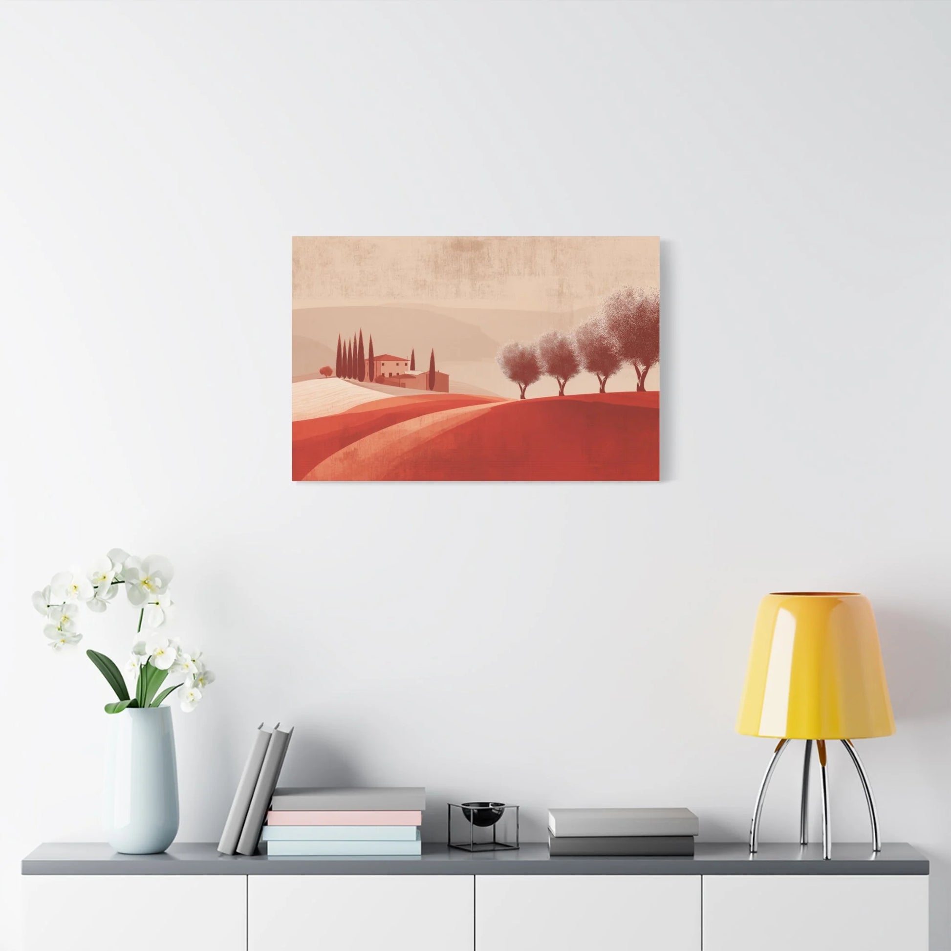 Tableau tableau mural villa toscane — ambiance estivale