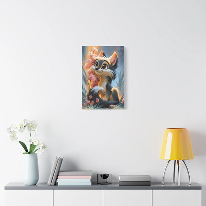 Tableau Louveteau - Compagnon de Chambre d'Enfant - ambiance chambre adulte