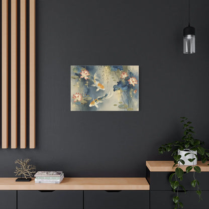 Tableau Koi sur toile de coton 470 g/m²