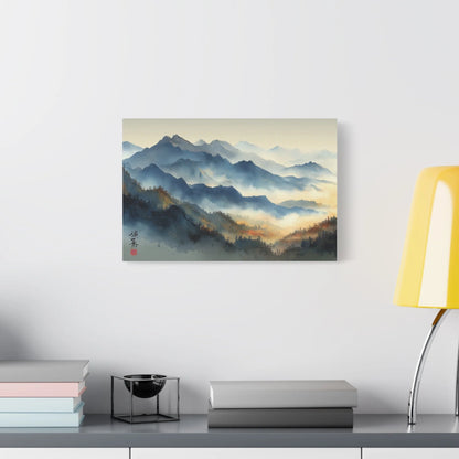 Tableau Brume zen dans une console d'entrée