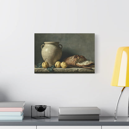 Tableau Nature Morte Espagnole - Table Ibérique - décor salon contemporain bois