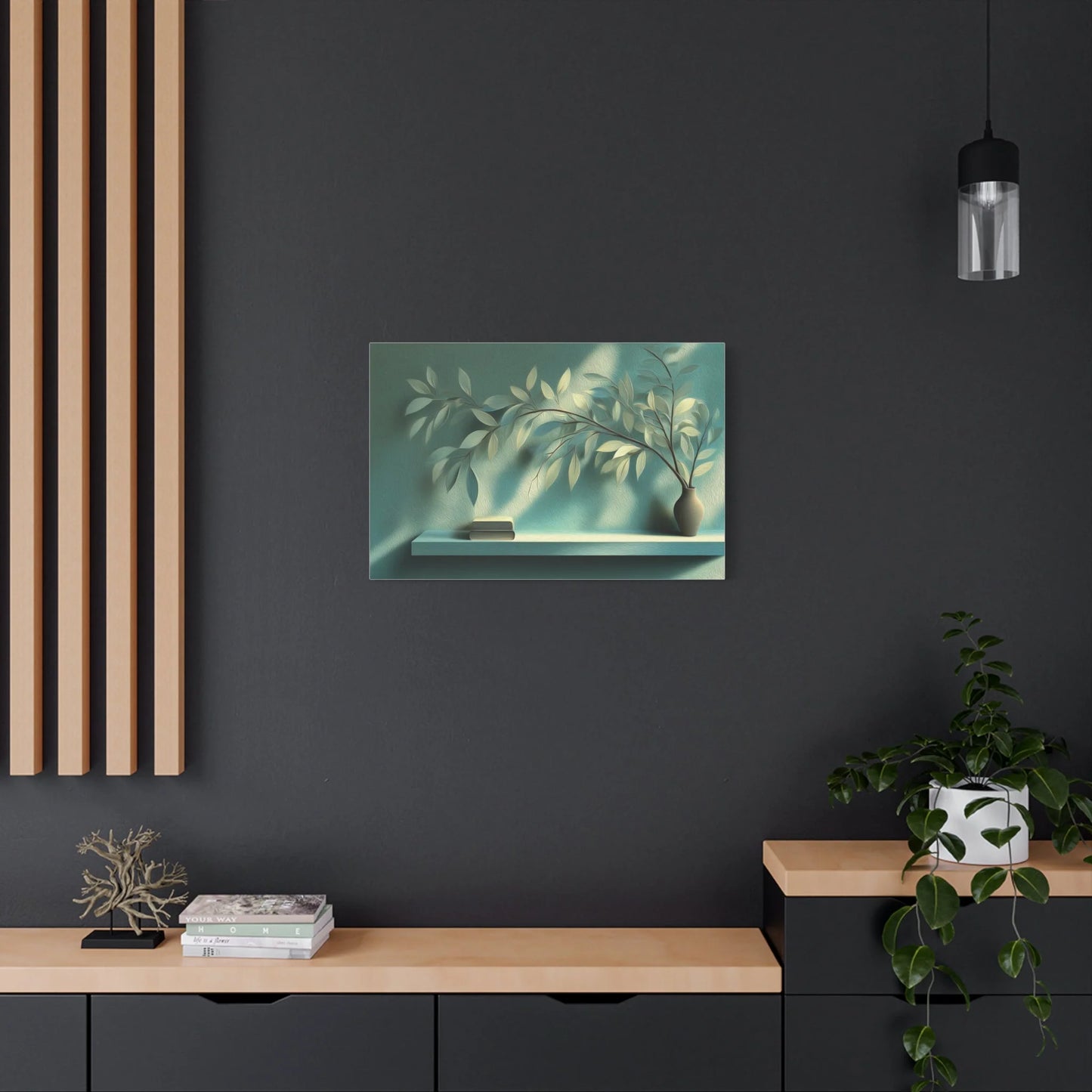 Tableau Étagère sur toile de coton 470 g/m²