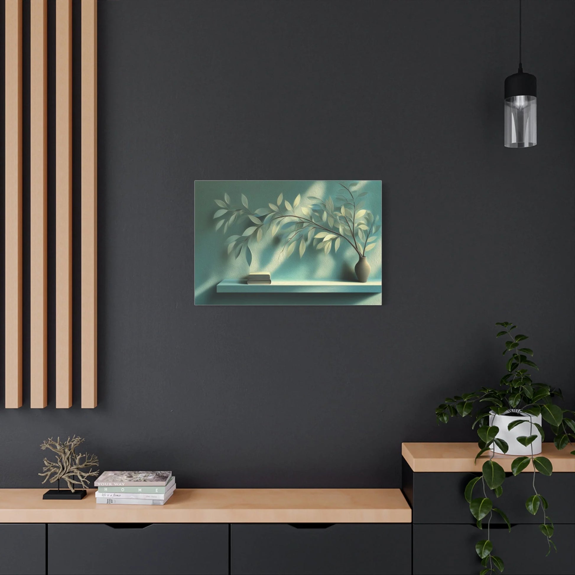 Tableau Étagère sur toile de coton 470 g/m²