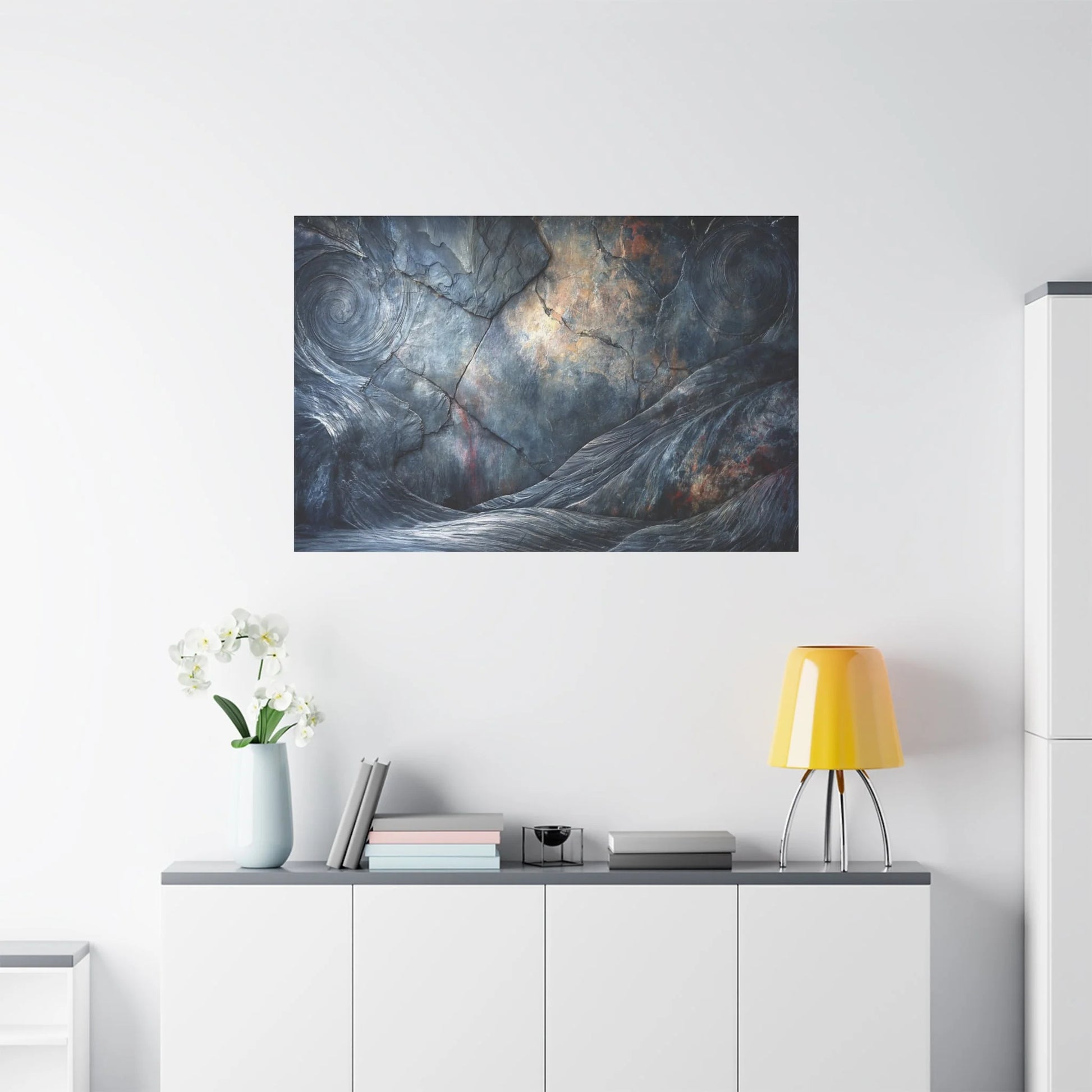 Tableau Anthracite gris dans un salon exécutif