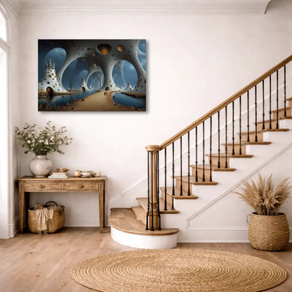 Bögen der inneren Welten – Fantastische organische Architektur – Wandbild