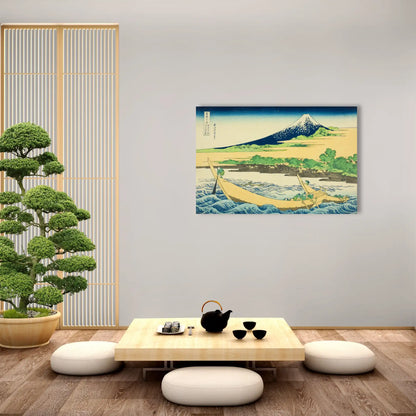Tableau Hokusai - Baie de Tagonoura près d'Ejiri sur le Tōkaidō