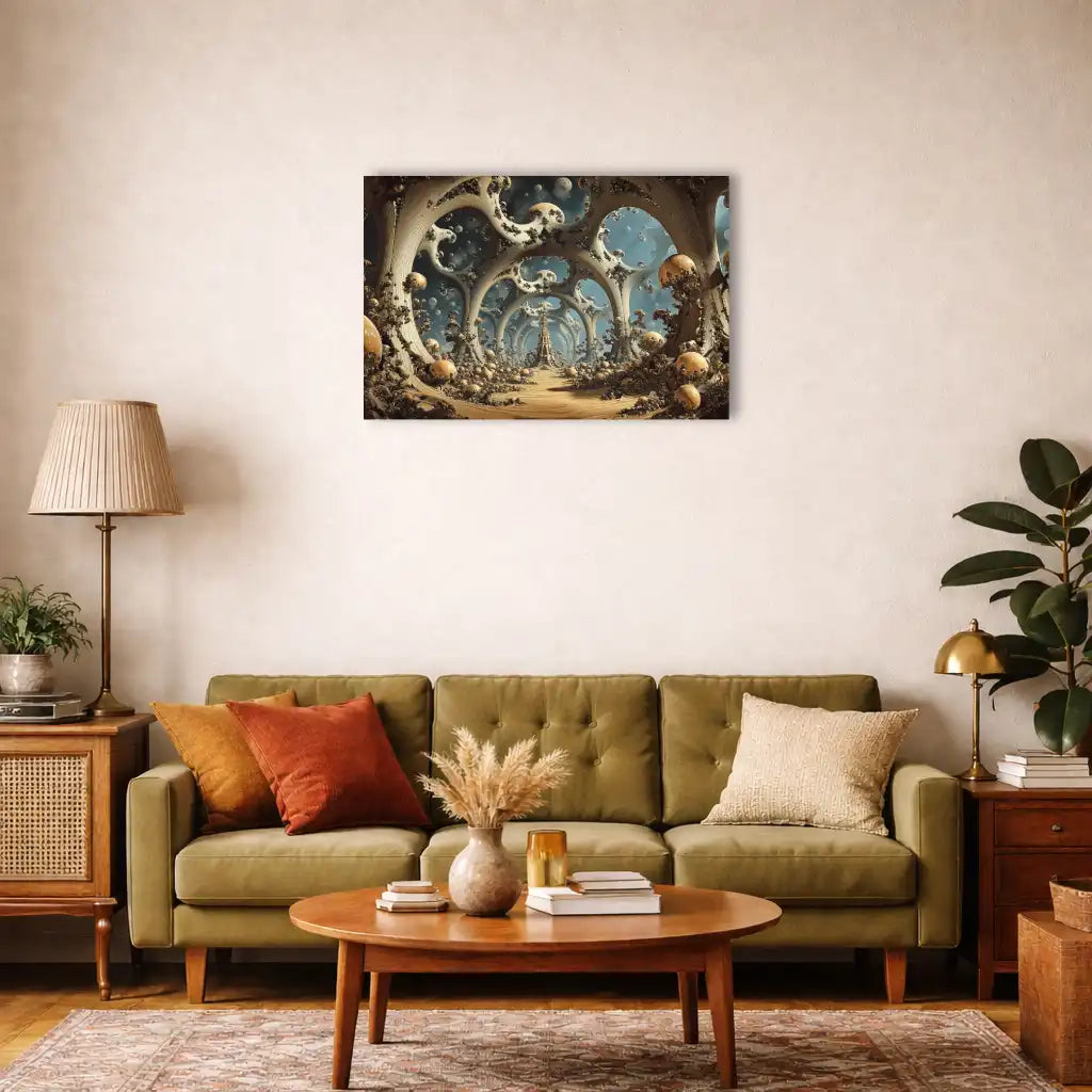 Toile monde Fractale au Temple surréaliste