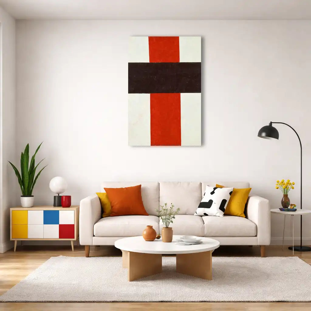 Kasimir Malewitsch – Hieratisches Suprematistisches Kreuz – Kunstdruck