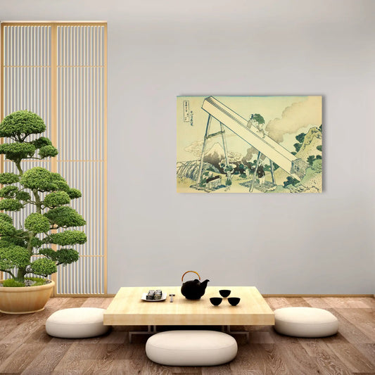 Tableau Hokusai - Dans les montagnes de Totomi