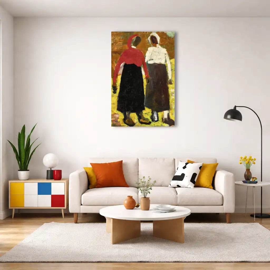 Kasimir Malewitsch – Zwei Bäuerinnen – Russische Erde, stille Gesten