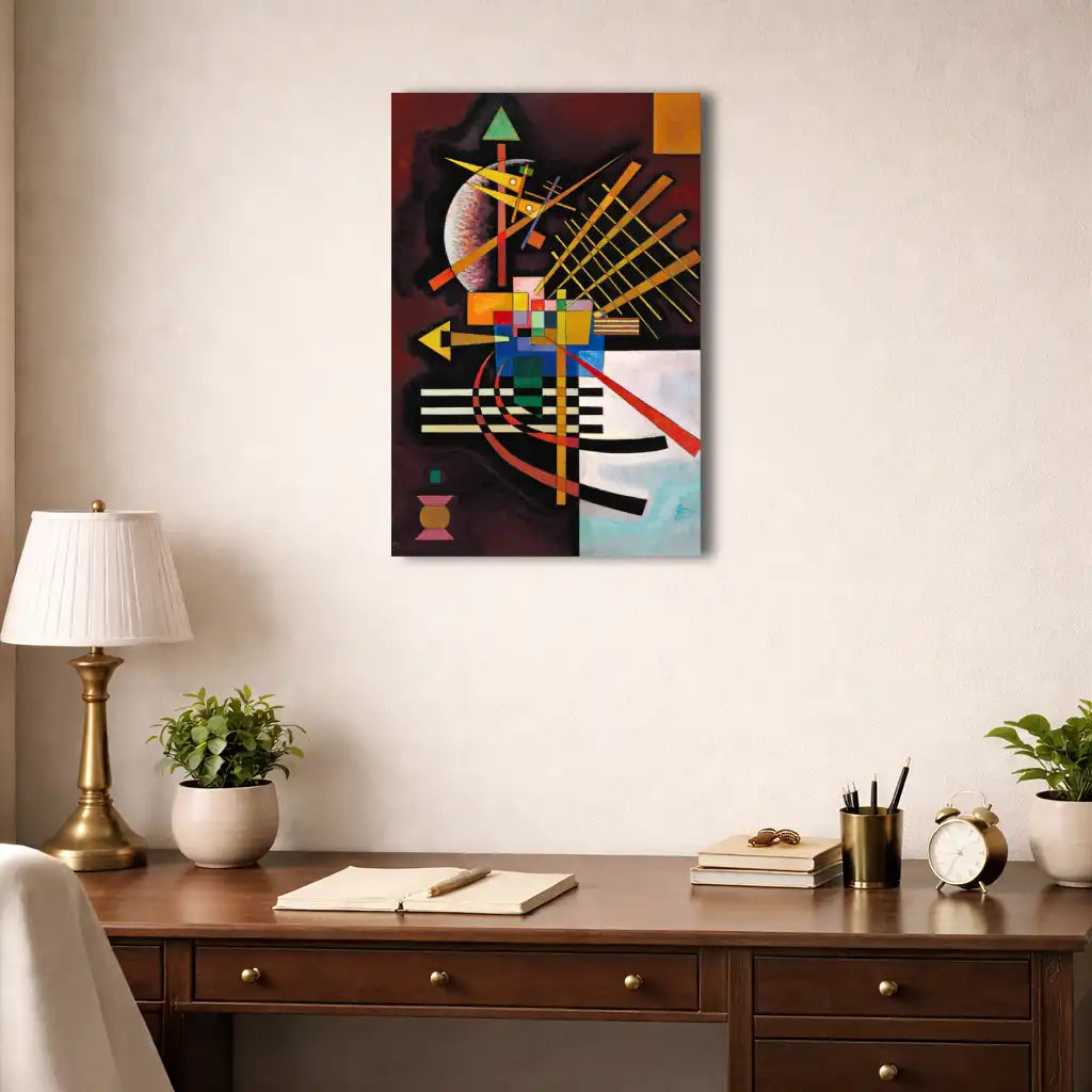 Vassily Kandinsky - En haut à gauche - La Mélodie Géométrique
