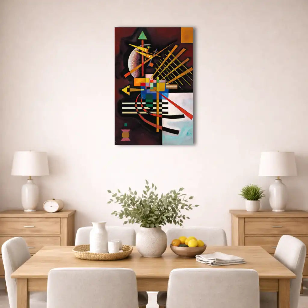 Vassily Kandinsky - En haut à gauche - La Mélodie Géométrique