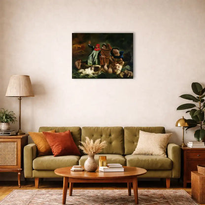 Eugène Delacroix – Dantes Barke – Wandbild