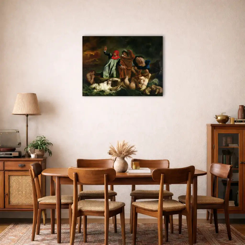 Eugène Delacroix – Dantes Barke – Wandbild