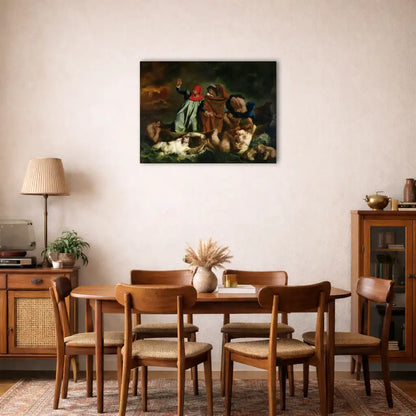 Eugène Delacroix – Dantes Barke – Wandbild