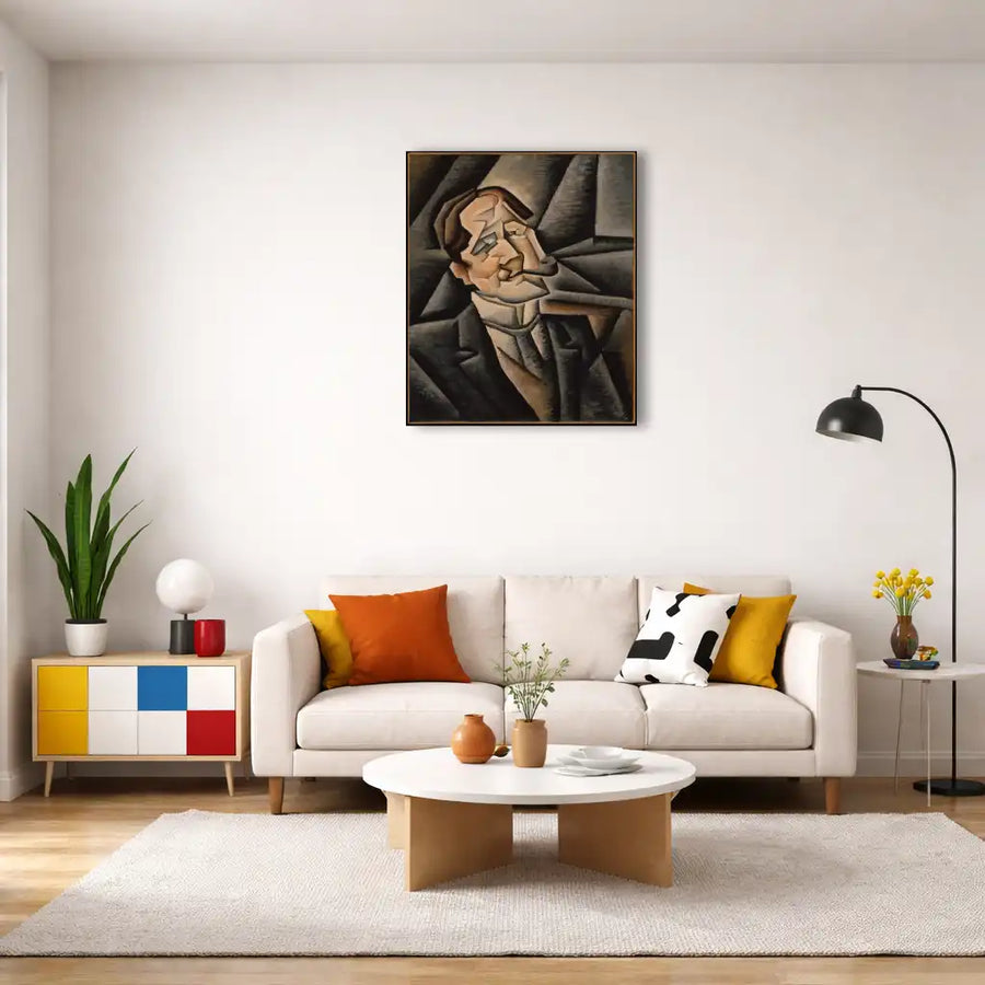 Juan Legua – Juan Gris – Faceted Cubist Portrait Wall Art