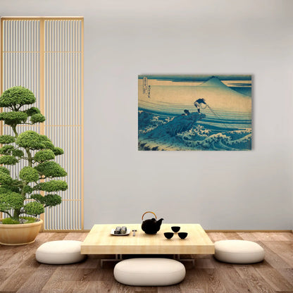 Tableau Hokusai - Kajikazawa dans la province de Kai