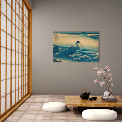Tableau Hokusai - Kajikazawa dans la province de Kai