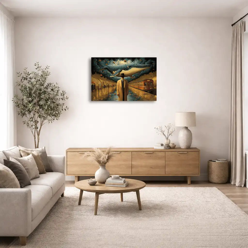 Toile La Baleine du Métro