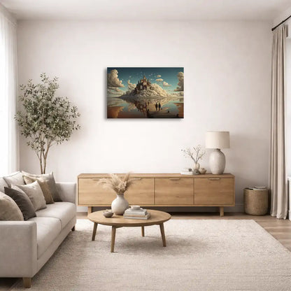 Tableau - La Cité surréaliste sur les Nuages