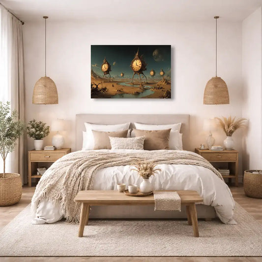 Tableau paysage surréaliste - La Vallée du Temps