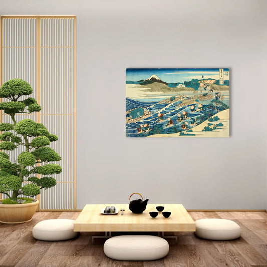 Tableau Fuji Kanaya Tokaido - Katsushika Hokusai