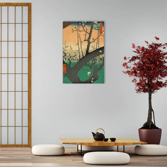 Tableau Hiroshige - Le Jardin des pruniers à Kameido Utagawa