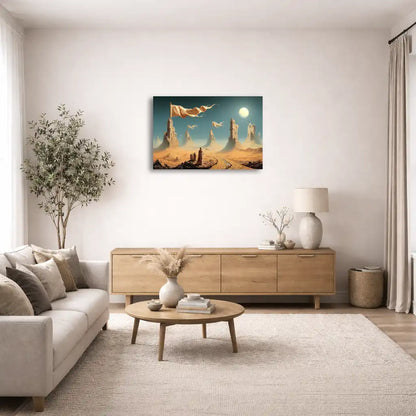 Tableau Surréaliste - Les Tours du Désert