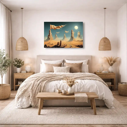Tableau Surréaliste - Les Tours du Désert