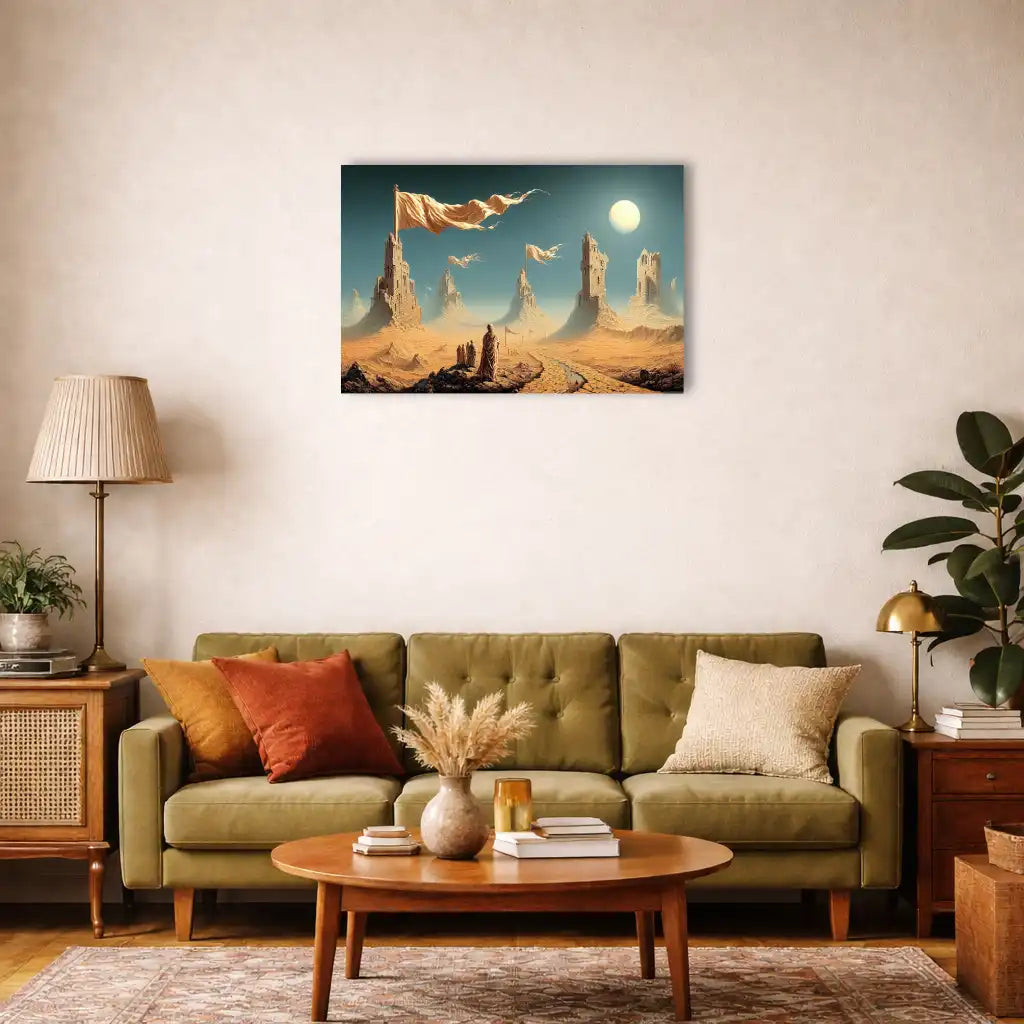 Tableau Surréaliste - Les Tours du Désert