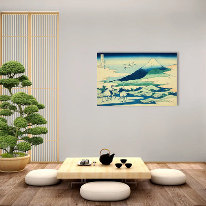 Tableau Hokusai - Marais d'Umezawa dans la province de Sagami