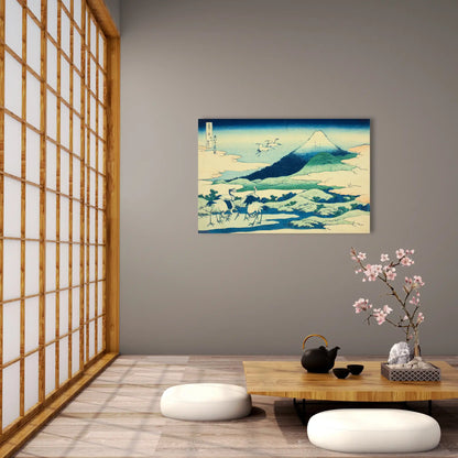 Tableau Hokusai - Marais d'Umezawa dans la province de Sagami