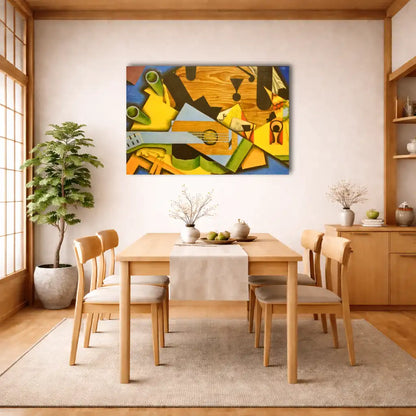 Juan Gris – Stillleben mit Gitarre – Kubistischer Kunstdruck