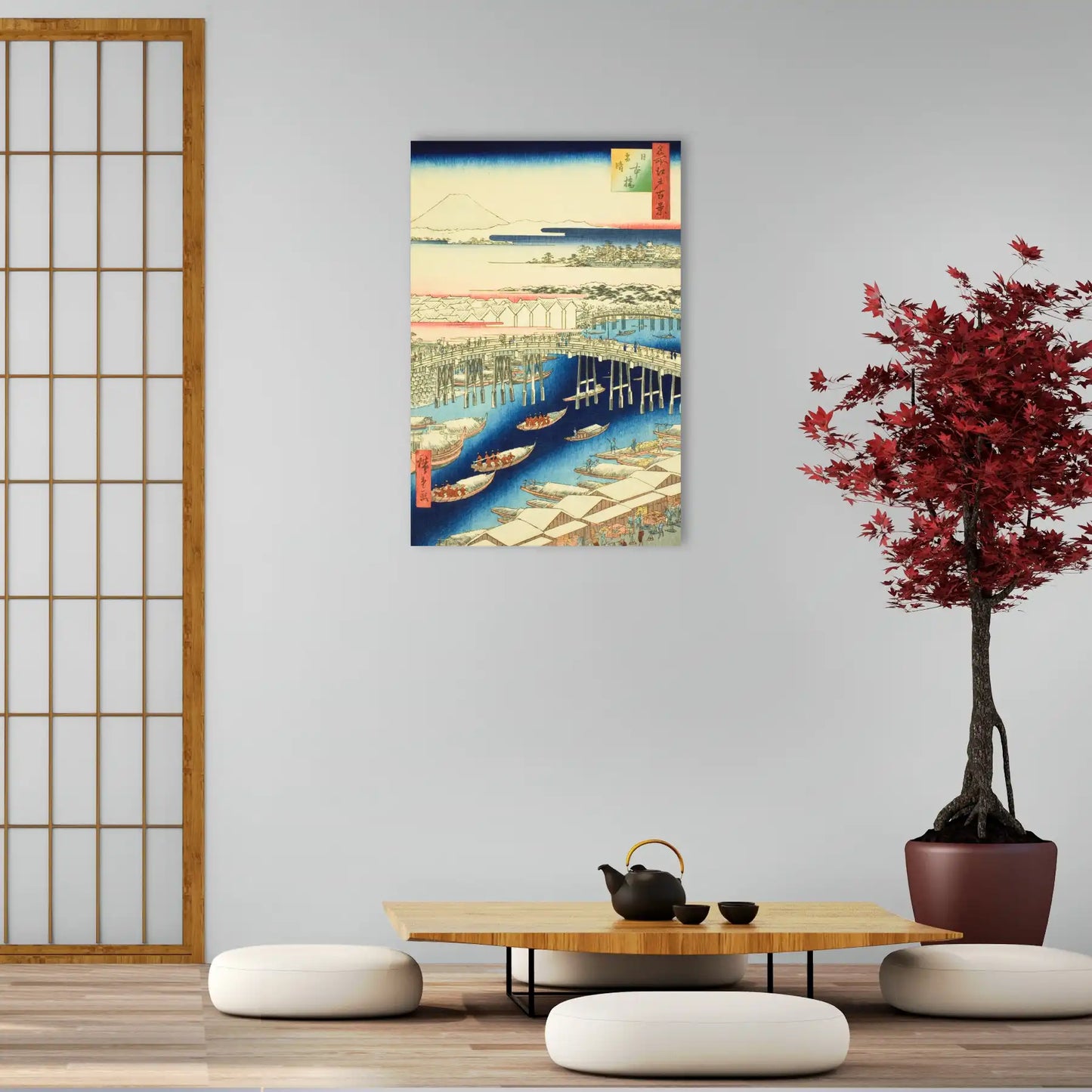 Tableau Hiroshige - Nihonbashi après la neige Utagawa