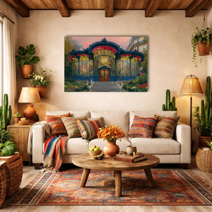 Paris Belle Époque – Dekorativer Pavillon – Leinwand