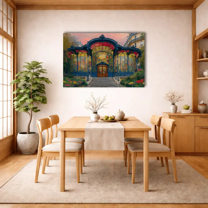 Paris Belle Époque – Dekorativer Pavillon – Leinwand